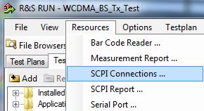 Appendix Fig. 4-3: Setting the SCPI connections.