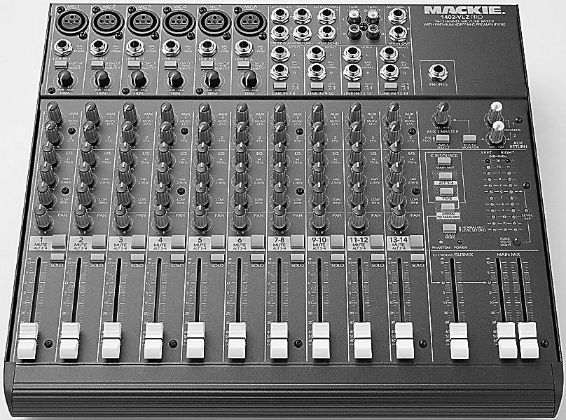 Introduction Mackie s -VZ PRO combines the compact size of the 0-VZ PRO with added features and mm log-taper faders.
