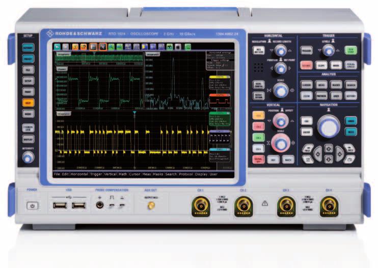 R&S RTO Digital Oscilloscopes At a glance The R&S RTO oscilloscopes combine excellent signal fidelity, high acquisition rate and the world's first realtime digital trigger system with a compact