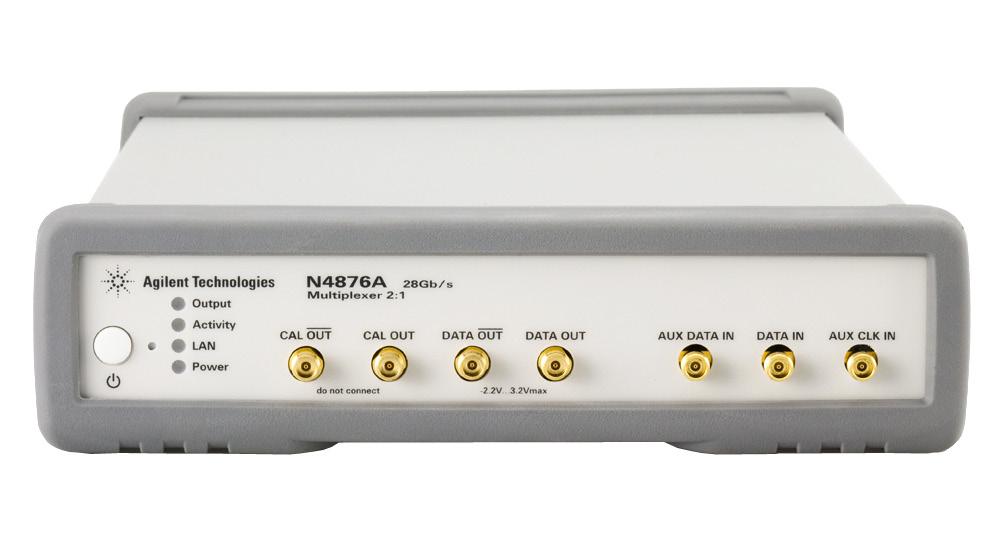Agilent N4876A 28 Gb/s Multiplexer 2:1 Data Sheet, Revision 1.1 Features and Benefits Variable data rate up to 28.