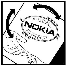 Pentru a şti cu siguranţă că primiţi un acumulator Nokia original, cumpăraţi-l de la un distribuitor Nokia autorizat şi verificaţi holograma conform instrucţiunilor de mai jos: Parcurgerea cu succes
