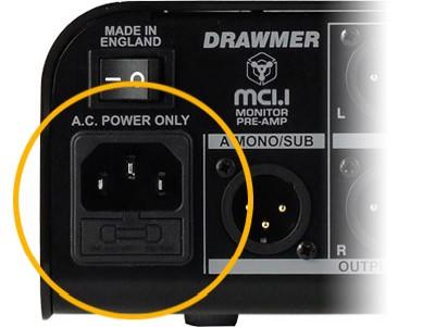 POWER CONNECTION The MC1.1 unit will be supplied with a power cable suitable for domestic power outlets in your country.
