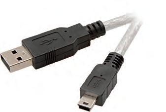 Computer USB 2.0 connections type A <-> type mini B CC U7 18 M 1.8 m ctn qty. 5 EDP-No. 45203 CC U7 30 M 3.0 m ctn qty. 5 EDP-No. 45204 High-grade USB 2.
