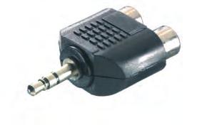 5 mm plug, stereo - Cable for the connection of equipment with RCA and 3.
