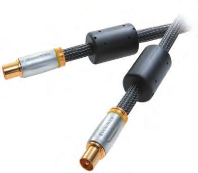 25838 YUV connection 3x RCA plug <-> 3x RCA plug - Weight balanced, fully assembled titanium finished plugs - Pure, oxygen free copper cable (OFC) for reduced noise - 24 carat gilded contact surfaces