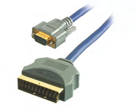 noise and interference - Multiple shielded cable - Interference- and loss-free transfer - For video signals (75 ohm) - Transfer is only possible where the signal standard at both the source and