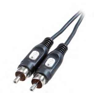 41011 RCA connection, stereo 2 x RCA plug <-> 2 x RCA plug - For connection of equipment with RCA sockets - Shielded plugs and cables for best sound quality 3/01-N 1.5 m ctn qty. 5 EDP-No.