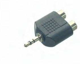 41097 Adapter, stereo plug 3.5 mm <-> socket 2.5 mm - To adapt a 2.5 mm plug to a 3.5 mm socket Audio 5/57-N 0.2 m ctn qty.