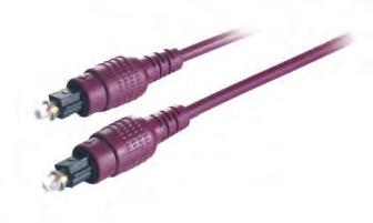 5 mm Opti (MD) - For connection of two equipments with standard ODT (Toslink) optical input/output and 3.