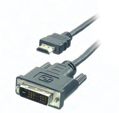 42057 HDMI / DVI connection HDMI plug <-> DVI plug - For the connection of high resolution video equipment - High quality, double shielded cable design provides