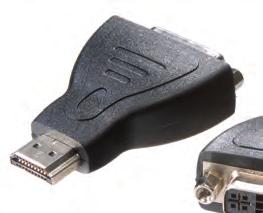 42075 DVI/HDMI adapter DVI socket <-> HDMI plug - Precision manufacture - Interference-free and lossless transfer - To adapt a DVI connection to an HDMI socket