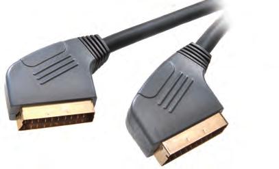 5 m ctn qty. 5 EDP-No. 42010 9/122 G-N 3.0 m ctn qty. 5 EDP-No. 42011 Scart connection, 21 pin single shielding Scart flat plug <-> Scart flat plug - For all RGB and S-VHS connections with data cables, e.