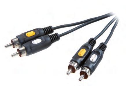 42027 RCA video connection RCA plug <-> RCA plug - For picture transfer between two equipments with RCA sockets 9/14-N 2.