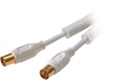 43046 Absorber TV/RD aerial cable > 90 db Coax plug <-> coax socket - For connection of high quality TV equipment, video recorders, Hi-Fi equipment or computer TV tuner cards -