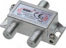 SAT Splitters STS DSW2-N 1 piece ctn qty. 5 EDP-No. 44150 DISEqC switch 2/1 with weather protection housing 2x F socket -> F socket - Frequency range: 950 25