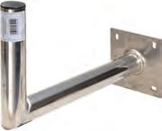 13491 Aluminium wall mounting TÜV ITI-tested - Wall separation approx.