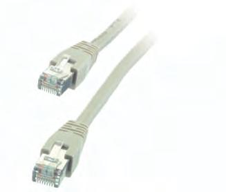 45013 CAT 5e modem connection cable - Connection cable between DSL splitter, modem and PC networkcard - 8 pin RJ45 (8P8C) plug to 8 pin RJ45 (8P8C) plug, shielded - Shielded