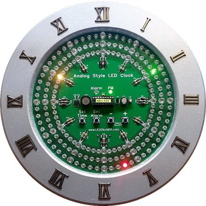 Introduction Thank you for purchasing the Analog Style LED Clock kit! Although there are a lot of parts, they are all through-hole components easy to work with and solder.