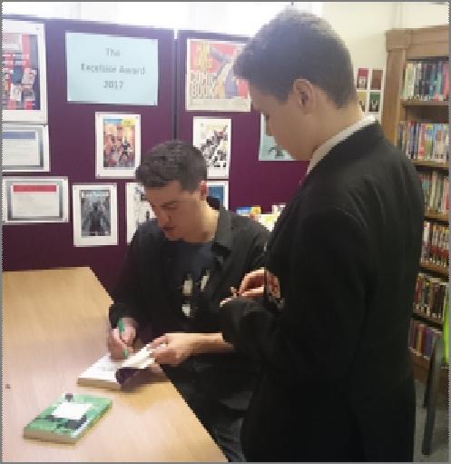 Jimmy Coates author visits En ield Grammar Author, Joe Craig visited EGS on Friday 3rd March 2017.