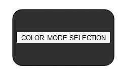 Step 2: Rotate the SIZE dial to scroll through the available menu options. Choose COLOR MODE SELECTION (see the photo at right) and press the MODE button again.