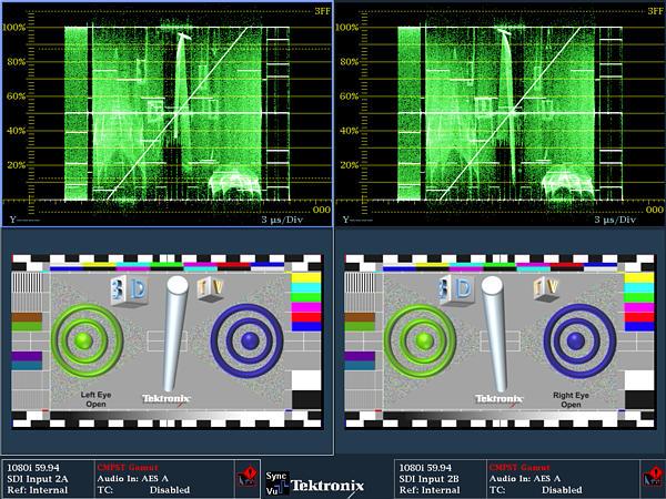 This Multiple Input mode is available within Waveform, Vector, Lightning, Diamond, Arrowhead, and Spearhead (with Option PROD) display modes, allowing for the comparison of video inputs across a wide