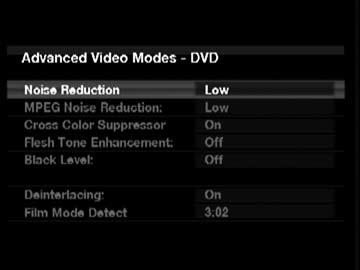 ADVANCED FUNCTIONS VIDEO ADJUSTMENTS The AVR 7550HD uses leading-edge Faroudja DCDi Cinema video processing technology.