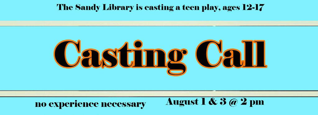 Tuesday, Aug. 22nd at 2-3:30 pm Tuesday, Aug. 8th 2-3:30 pm Watch episodes of anime, do an activity and eat a snack.