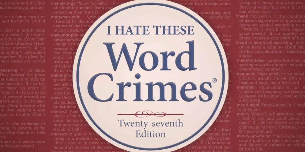 Don t forget about word crimes