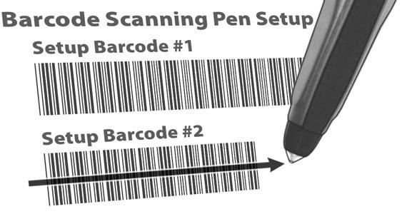 Setup Barcode 2 Set Up Barcode Scanning Pen A OTE: The optional barcode scanning pen must be purchased separately.