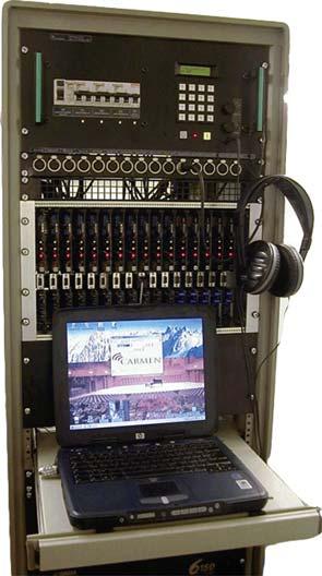 Carmen is automatically managed by the MIMOSA controller which controls system start-up, communication of the cells with the tuning computer, as well as the remote control touch panel which allows