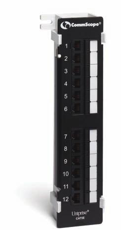 C O P P E R S O L U T I O N S Patch Panels 12 Port Wall-Mount Patch Panel The Uniprise 12 Port Wall-Mount Patch Panel (UNP510-WM-12P) is designed for wall-mount applications and for quick and