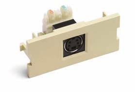W O R K S T A T I O N P L A T F O R M S & A C C E S S O R I E S Multimedia Adapters/Couplers The M30FP series of adapters are for use with the FP series faceplates or any 200 series surface mount box.