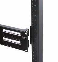 The hinge hardware is used between the uprights of standard 19 racks and the panels, and allow the panels to hinge and swing open toward the front of the rack