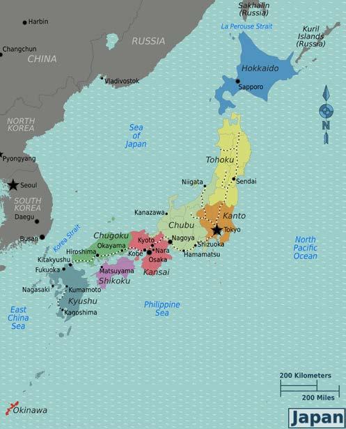APPENDIX B MAPS B.1 JAPAN Figure 120. Map of Japan http://wikitravel.