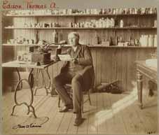 EDISON SOURCES MATERIAL FOR LIGHTBULB FILIMENTS.