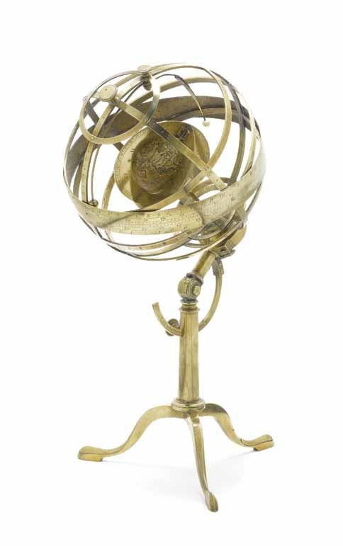 Scientific instruments May 2015, New York Consignments now invited A GeorGe AdAmS ArmillAry Sphere English,