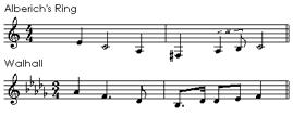 The Valkyrie s melody is a well-known example. leitmotif technique was esp.