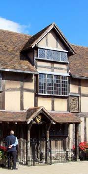 Shakespeare. Visit to Shakespeare s birthplace Continue to Oxford, known as the city of Dreaming Spires.