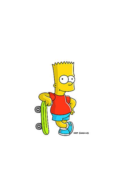 Bart is sitting.