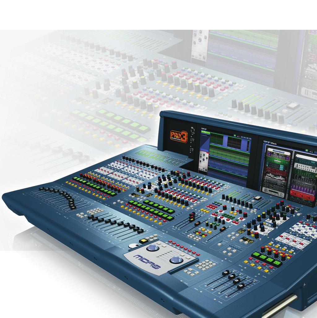 Product Information Document PRO SERIES PRO3-CC-IP Live performance digital console control centre with up to 56 simultaneous input channels 27 time-aligned and phase-coherent mix buses HyperMAC and