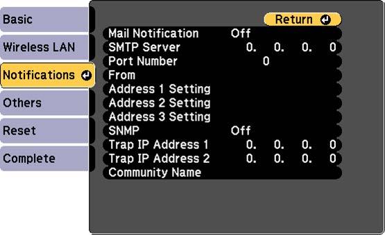 Setting Up Monitoring Using SNMP Network administrators can install SNMP (Simple Network Management Protocol) software on network computers so they can monitor projectors.
