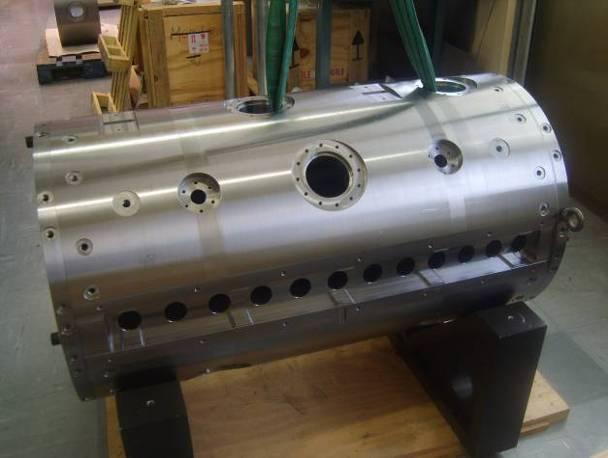 DTL Prototype Following the delivery of the machining pieces of the DTL prototype produced by the Italian company CINEL and provided by INFN, Legnaro free of charge, the drift tube cores and stems,