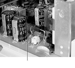 Adjustments Power Supply Voltage - 3 4 Locate jumper