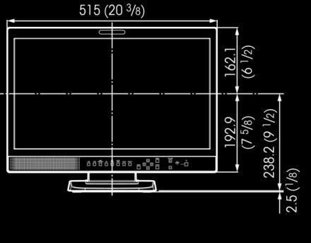 3 Vp-p ±3 db (PAL burst signal level) Reliable 21" FHD LCD Professional Monitors for Basic Monitoring RGB, Component HDMI BNC (x3) RGB: 0.7 Vp-p ±3 db (Sync On Green, 0.