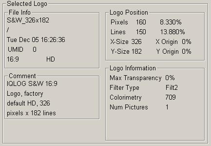 Highlight Logo Information will be displayed about the Selected Logo 4 Load Logo into