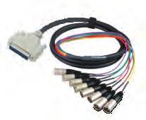 Audio Adapter Cables 5155005100 R AC M25-8 Audio Adapter cable SubD 25 (male) to 8 XLR (male) ACCESSORIES For Series 5000 Modules that utilize SubD connections for balanced audio we provide