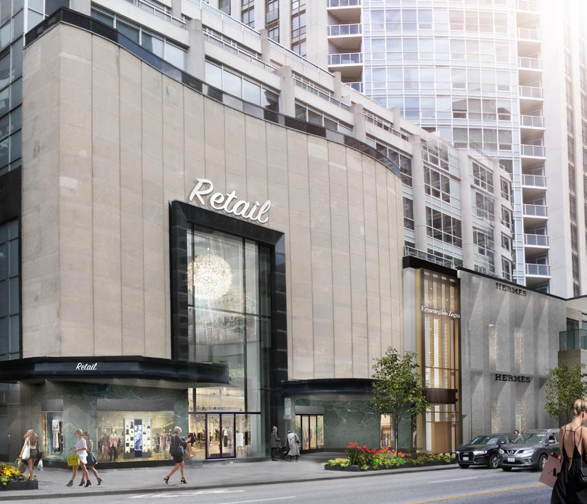 the shops at One Hundred Bloor Luxury Brands at the shops of 100 Bloor include