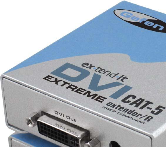 INTRODUCTION The DVI CAT-5 Extreme sender unit sits next to your computer, DVD player or any settop box