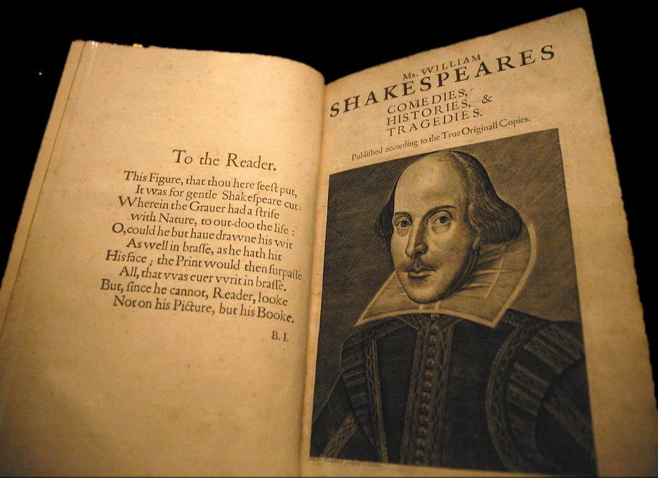 FIRST FOLIO The first "official" printing of Shakespeare's