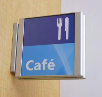 Overhead & Projection Overhead Wall Mount (OWM) Overhead wall-mount signs are 7/16" depth Arris System Horizontal Configuration frames. Radius profiles are at the top/bottom of sign.
